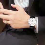 【二手99新】浪琴（LONGINES）男表瑞表嘉嵐系列 商務(wù)休閑超薄自動(dòng)機(jī)械手表男士 浪琴石英男表 34mm嘉嵐白盤(pán)自動(dòng)機(jī)械后配皮表帶 進(jìn)口手表+全國(guó)包郵+終身售后