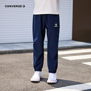 Converse匡威兒童裝男童褲子春秋兒童運動褲小學生修身長褲秋冬季束腳褲子 藏青藍-梭織秋季 110 /53 【建議身高104-110cm】
