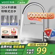 華帝（VATTI）水龍頭廚房不銹鋼水龍頭冷熱雙控 旋轉洗菜盆洗碗盆龍頭 061100