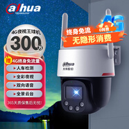 大華（DAHUA）攝像頭4G終身免流量夜視王全彩定焦300W高清網絡球型監(jiān)控攝像機 DH-P3E-4G【不含內存卡】
