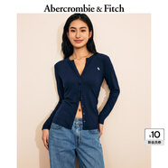 ABERCROMBIE & FITCH女裝經(jīng)典小麋鹿美式復(fù)古辣妹性感修身V領(lǐng)長(zhǎng)袖T恤KI139-5270 海軍藍(lán) M (165/96A)