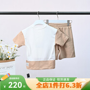adidas2025新款短袖套裝短褲運(yùn)動(dòng)休閑戶外兩件套男女學(xué)生小童IT8777 JL7563 128