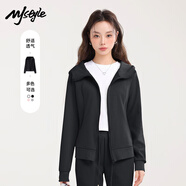 MJ STYLE連帽衛(wèi)衣收腰外套女2025春秋季修身顯瘦氣質(zhì)百搭瑜伽服開衫上衣