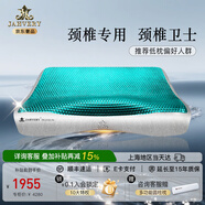 嘉唯（JAHVERY） 【頸椎衛(wèi)士】凝膠枕頭頸椎枕記憶棉成人睡覺頸椎病專用護(hù)頸涼枕 云端凝膠-頸椎衛(wèi)士-藍(lán)眼骨 56*36*8/6cm