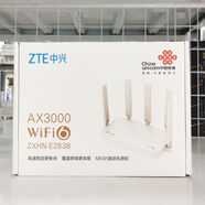 中興路由器E2633全千兆WiFi6雙頻家用AX3000移動(dòng)全屋覆蓋支持mesh 中興E2638【聯(lián)通通用3000M】 原廠(chǎng)標配