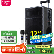 山水（SANSUI）山水E15戶外移動(dòng)k歌唱歌廣場(chǎng)舞拉桿藍(lán)牙唱歌點(diǎn)歌室外演出大音響專業(yè)大功率聲音大音箱官方 TE12專業(yè)戶外音箱+雙話筒