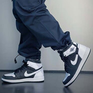 耐克（NIKE）【潮】Air Jordan aj1板鞋男女新款高幫休閑跑步運動耐磨籃球鞋 FD1437/DZ5485-010  黑白 36.5 GS