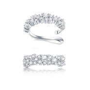 無(wú)需耳洞LELOUP原創(chuàng  )設計師款X未知數耳骨夾女耳釘冷淡風(fēng)ins氣質(zhì) 碎冰耳夾單祇兩個(gè)角度展示