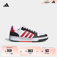 adidas ENTRAP美式校園風(fēng)運動(dòng)板鞋少年感復古籃球鞋男女阿迪達斯 白/黑/紅JP9962   37