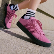 adidas「面包鞋」GRAND COURT BASE 00s休閑低幫板鞋男女阿迪達斯   粉色/碳黑   43