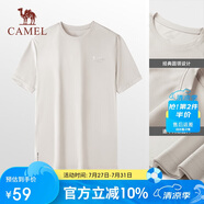 駱駝（CAMEL）戶外速干T恤春夏蜂巢網(wǎng)眼透氣上衣情侶運動圓領(lǐng)短袖A14BZ00079