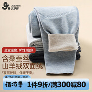 久歲伴兒童保暖褲男童秋冬含蠶絲防靜電校園神器中厚加絨秋褲 80632H