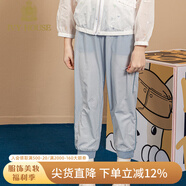 IVY HOUSE常春藤童裝女童褲子2023夏季新款  寬松舒適休閑長褲順滑透氣運動 水藍色 150cm(150/61)