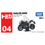多美卡TOMY合金小汽車模型兒童玩具紅白盒4號(hào)本田CBR摩托車958376