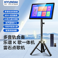 HYUNDAI現(xiàn)代點歌機2025新款雷石戶外移動點唱機家庭KTV觸摸屏卡拉OK一體機指北者電子閱譜讀譜器動態(tài)樂譜 16寸護眼屏1T點歌讀譜一體機+語音遙控