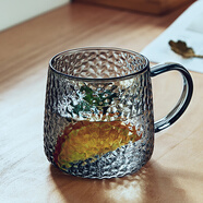 MZXM日本進(jìn)口品質(zhì)玻璃茶杯耐高溫涼水杯大容量防爆加厚高顏值家用套裝 【墨色玻璃】雅奢杯20ml(錘紋)