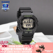 卡西歐（CASIO） 男表女表卡西歐手表男女情侶表學(xué)生時(shí)尚運動(dòng)表太陽(yáng)能雙顯電子表 WS-1400H-1AVPF夜跑黑 10年電量