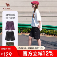 駱駝女裝速干工裝短褲夏季新款寬松休閑運動(dòng)直筒透氣五分褲子