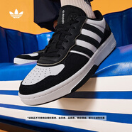 adidas「面包鞋」COURTIC經(jīng)典運(yùn)動板鞋男女阿迪達(dá)斯官方三葉草 白/黑     42