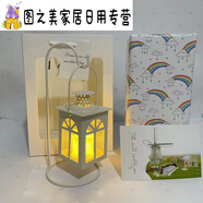 送閨蜜生日禮物女生精致實用有意義小眾感風(fēng)學(xué)生禮物 白色歐式掛燈燭臺+電子蠟燭
