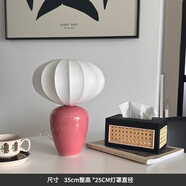 奧洛勛SilentWind寂風生活 法式田園綠陶瓷臺燈高顏值蠶絲燈罩臥室床頭 浪漫櫻花粉色 按鈕開關(guān) 英規(guī)UK plug