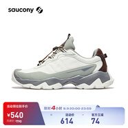 Saucony索康尼CANYON WLK防潑水越野跑鞋男女戶外休閑鞋防滑登山徒步鞋 米綠棕5 42