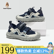 暇步士（Hush Puppies）童鞋女童運(yùn)動(dòng)鞋暴走網(wǎng)面透氣沙灘鞋戶外女孩跑步鞋男童兒童涼鞋 HP4202藍(lán)色 38