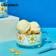 Glasslock&wigglewiggle聯(lián)名款玻璃杯家用大容量女高顏值早餐燕麥杯子450ml