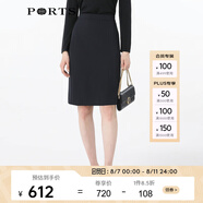 PORTS寶姿女裝秋冬新品中裙ALL9S002JWP052 BLACK XS (2)