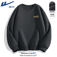 回力（Warrior）衛(wèi)衣男士春秋季2025新款美式寬松大碼無帽運(yùn)動(dòng)上衣圓領(lǐng)外套男款潮
