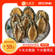 江船長 冷凍大鮑魚 凈重400g 10粒袋裝 火鍋食材 燒烤 貝類生鮮 
