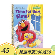 英文原版 Sesame Street 芝麻街 Brushy Brush! Little Golden Book 兒童啟蒙繪本圖畫書 Time for bed, Elmo! 夢想童趣城
