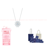 施華洛世奇（SWAROVSKI）Sunshine花瓣寶石鍍銠項(xiàng)鏈女款七夕情人節(jié)禮物送女友老婆 藍(lán)色 F 品牌原盒原袋