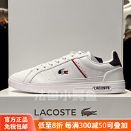 鱷魚（LACOSTE）法國鱷魚男鞋24秋冬新款時(shí)尚板鞋小白鞋休閑鞋|45SMA0117官方正品 407_白色_藏青色_紅色 42 (265mm)
