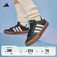 adidas DAILY 4.0復(fù)古百搭休閑帆布鞋男女阿迪達斯官方輕運動 黑色/白色/樹脂黃   41