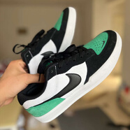 耐克（NIKE） 板鞋男鞋2025冬季新款SB FORCE 58低幫休閑鞋運動(dòng)鞋滑板鞋 DV5477-101黑白綠 偏小一碼 44