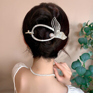 菲霓絲緣胖東來(lái)品質(zhì)花朵流蘇后腦勺發(fā)夾女2025新款高端一字夾氣質(zhì)盤發(fā)扭扭 16金色魚尾水鉆發(fā)夾11.5cm