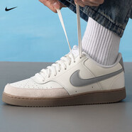 耐克（NIKE）男鞋板鞋 2025春季運動(dòng)鞋簡(jiǎn)版空軍一號透氣舒適皮質(zhì)耐磨輕便休閑 HV2530-100/白色灰標 39