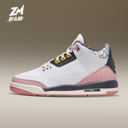 耐克（NIKE）女鞋Air Jordan 3 GS AJ3白黑 粉 大童/女子籃球鞋 441140-100 36