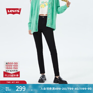 Levi's李維斯女士復(fù)古721高腰緊身鉛筆褲經(jīng)典美式黑色窄版牛仔褲 黑色 24 (26)