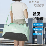 耐克（NIKE）單肩包男包女包大容量背包男手提足球包球星同款徒步登山包旅行包 薄荷綠【新款】/曬圖返5 MISC
