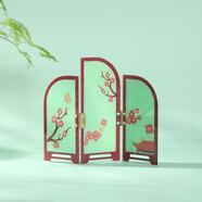 如果（Roogo）國風(fēng)唐仕女小擺件手機架創(chuàng  )意家居辦公室桌面擺飾可愛(ài)送生日禮物女 擺件搭配屏風(fēng)-春意盎然