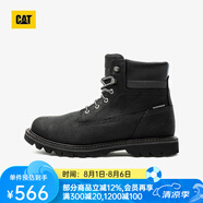 CAT卡特工裝靴馬丁靴男靴男鞋牛皮防潑水防滑高幫靴商場同款P72172 黑色 40