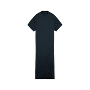 BALENCIAGA巴黎世家25秋季新品COCOON超長連衣裙 褪色黑 XS