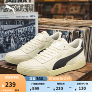 彪馬（PUMA）官方 男女同款情侶輕便經(jīng)典簡約休閑百搭潮流板鞋 CARACAL 369863 米白色-黑色-黑色-29 42