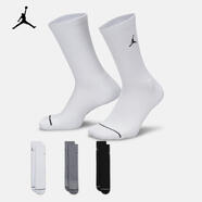 耐克（NIKE）JORDAN EVERYDAY 速干中筒運動襪（3雙） DX9632-914 S