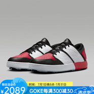 耐克（NIKE）男鞋女運(yùn)動(dòng)鞋Jordan高爾夫球鞋透氣耐磨防滑休閑鞋板鞋25年夏新款 Black/Red 黑紅拼色 35.5 碼=US M3.5/W5