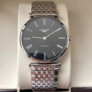 浪琴（LONGINES）【二手99新】浪琴（LONGINES）手表 嘉嵐系列男表 男士商務(wù)休閑超薄石英/全自動機械瑞表 36mm 黑盤鋼帶 L4.908.4.51.6