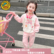 G.DUCKKIDS小黃鴨女童春裝套裝2025新款洋氣兒童裝女孩衣服秋季寶寶運(yùn)動(dòng)衛(wèi)衣 粉色美樂蒂【春秋款】 120 建議110-115cm4-5歲