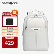 新秀麗（Samsonite）商務(wù)出差雙肩背包防潑水女款電腦包時(shí)尚通勤16寸書包2025年最新款 淺灰色商務(wù)包【可放16英寸電腦】